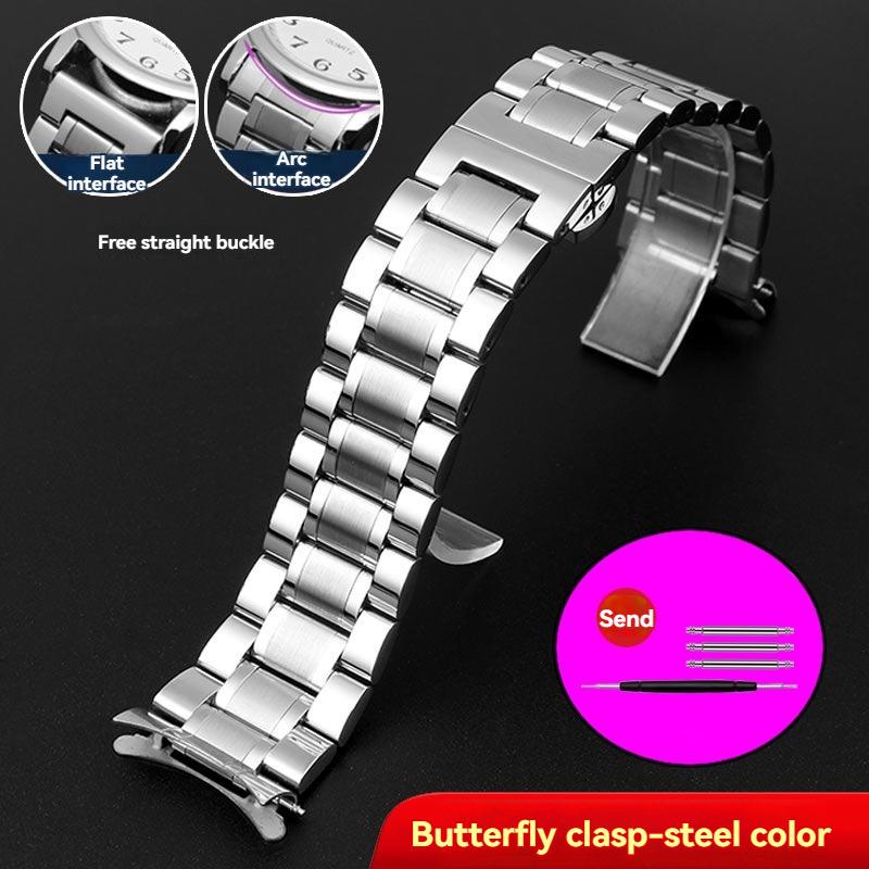 Ремешок из нержавеющей стали Для Casio MTP-1375 EFV-540 500 EFS-S510 EFR-303 Универсальный металлический ремешок для часов 20 мм 22 мм Браслет наручный