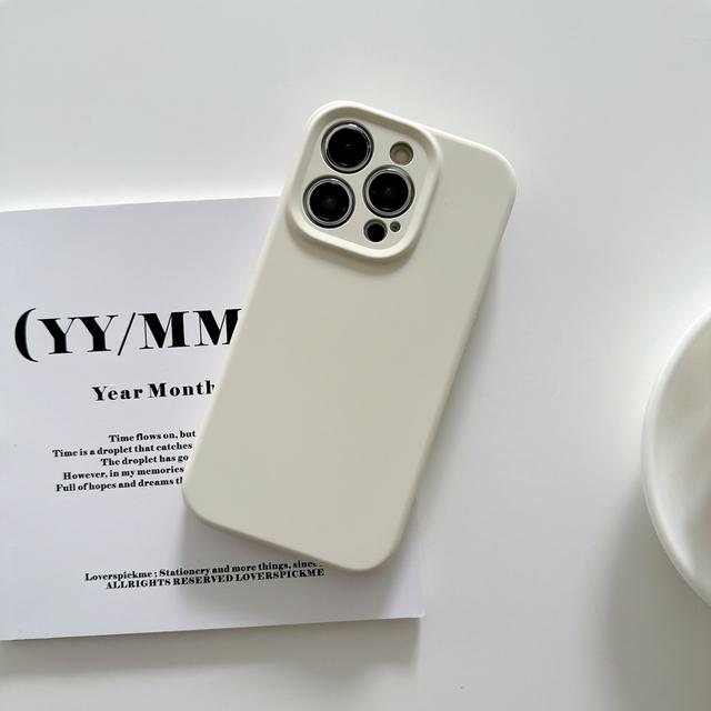 Жидкий силиконовый чехол для мобильного телефона для Iphone 14 13 12 Pro Max 14 Plus, защита камеры, подкладка из микрофибры, чехол «все включено»