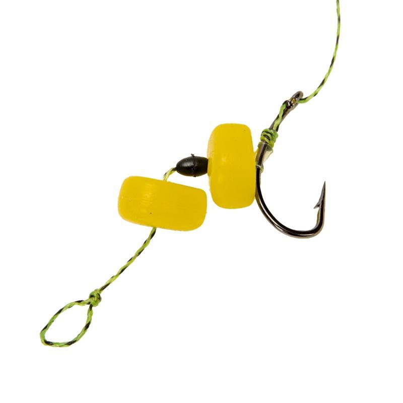 Европейская оснастка для дальнего заброса карповой ловли с фиксатором прикормки и дрейфующей леской