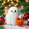 Фигурка призрака на Хэллоуин с тыквой, жуткая статуэтка призрака из смолы, статуэтка призрака на Хэллоуин для декораций Хэллоуина