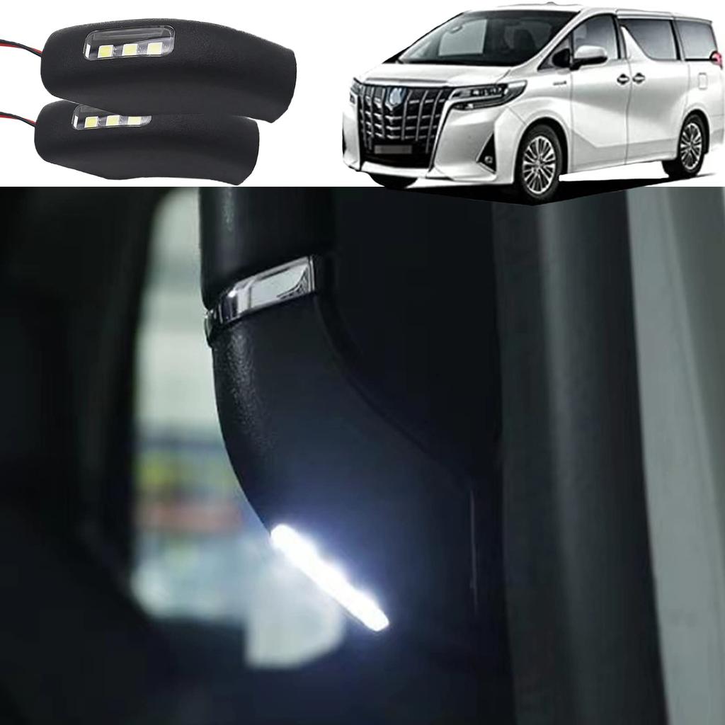 Комплект светодиодной подсветки приветствия для Toyota Alphard Vellfire ALPHARD VELLFIRE 30 серии 2015-2022, светодиодные подсветки для ног, интерьер, электроника, тюнинг, 2 штуки, белый02