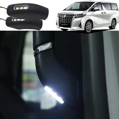 Комплект светодиодной подсветки приветствия для Toyota Alphard Vellfire ALPHARD VELLFIRE 30 серии 2015-2022, светодиодные подсветки для ног, интерьер, электроника, тюнинг, 2 штуки, белый02