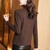 Autumn and Winter High Collar Bottoming New Fashionable German Velvet Thickened Double-sided Western Long-sleeved Warm Top
