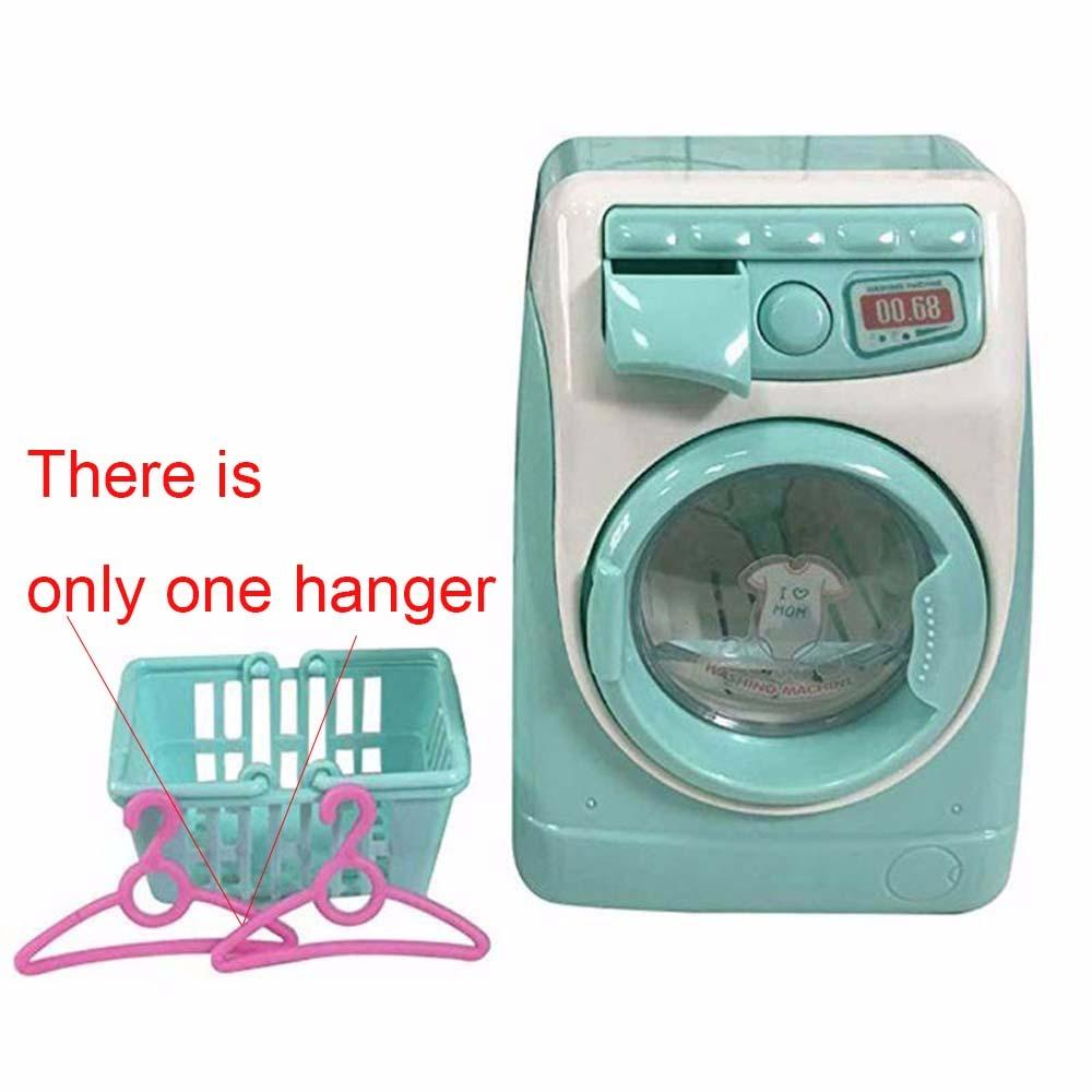 Simulation Washing Machine Toys Mini Furniture Filling Water Toy Mini Electric Washing Machine