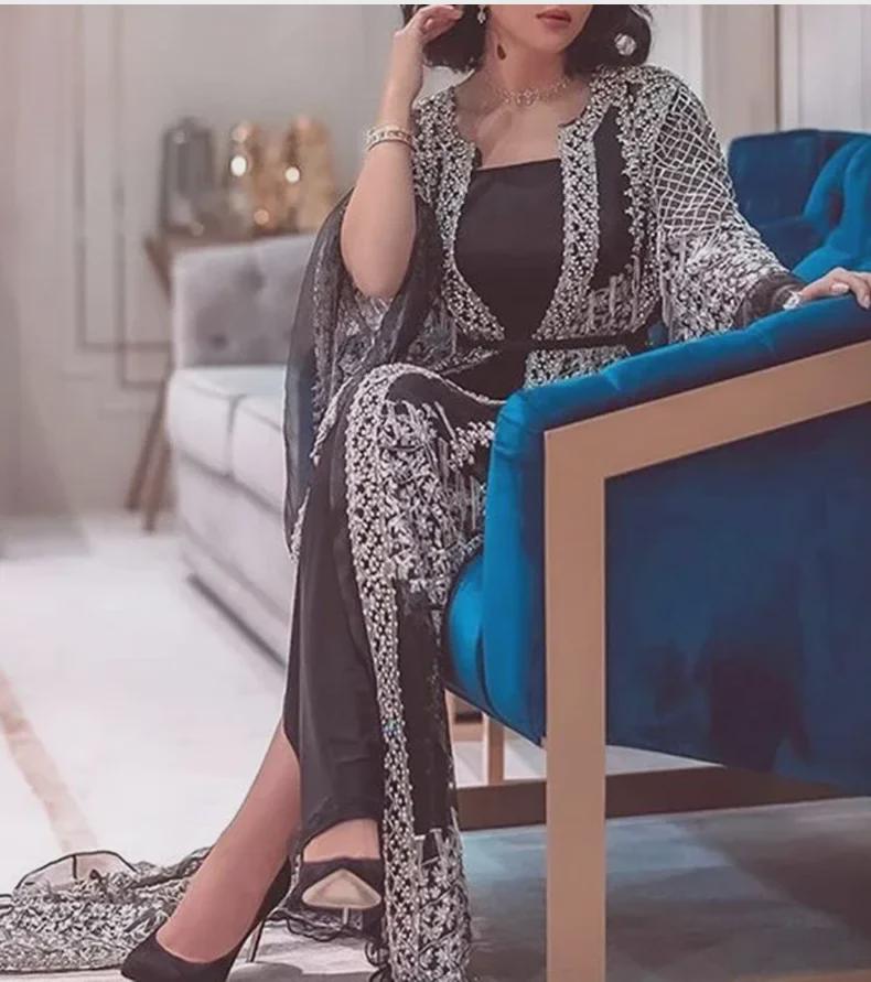 2025 Европейское и Американское Сексуальное Платье-Шаль Из Двух Частей Вечернее Платье Для Женщин