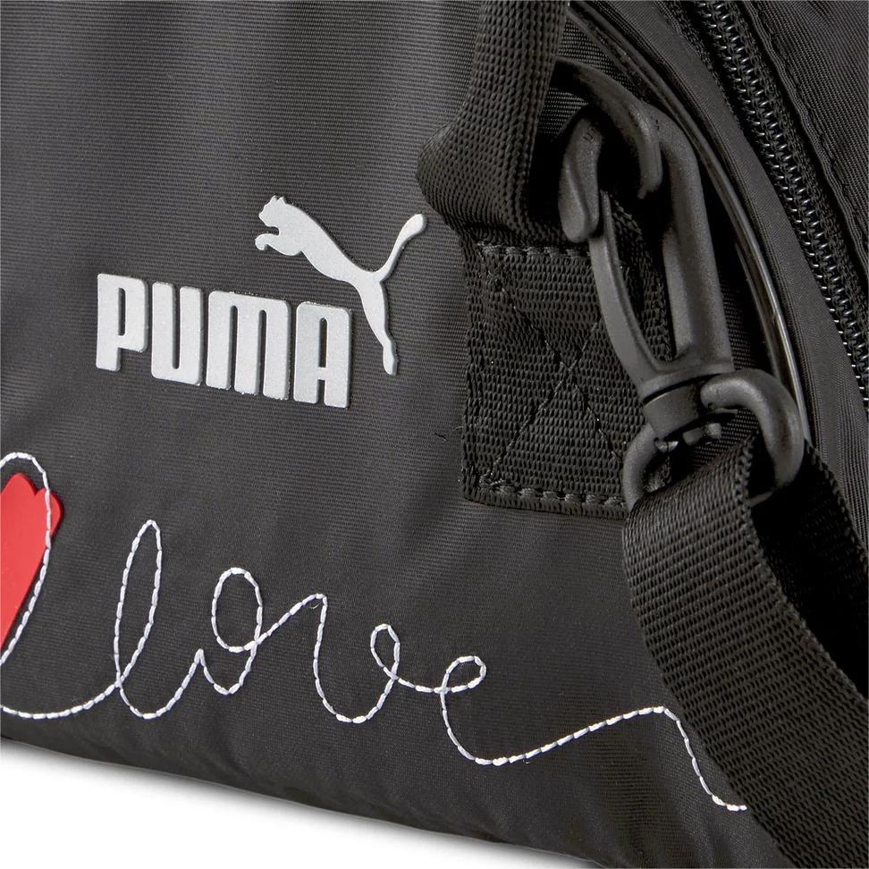 PUMA Polyester Pillow Bag Portable Handbag Regular Unisex Black (Unisex) Handbags 078232 01