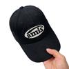 Korean red baseball cap for women, spring and summer sun protection amis Embroidered versatile large head circumference baseball cap for men