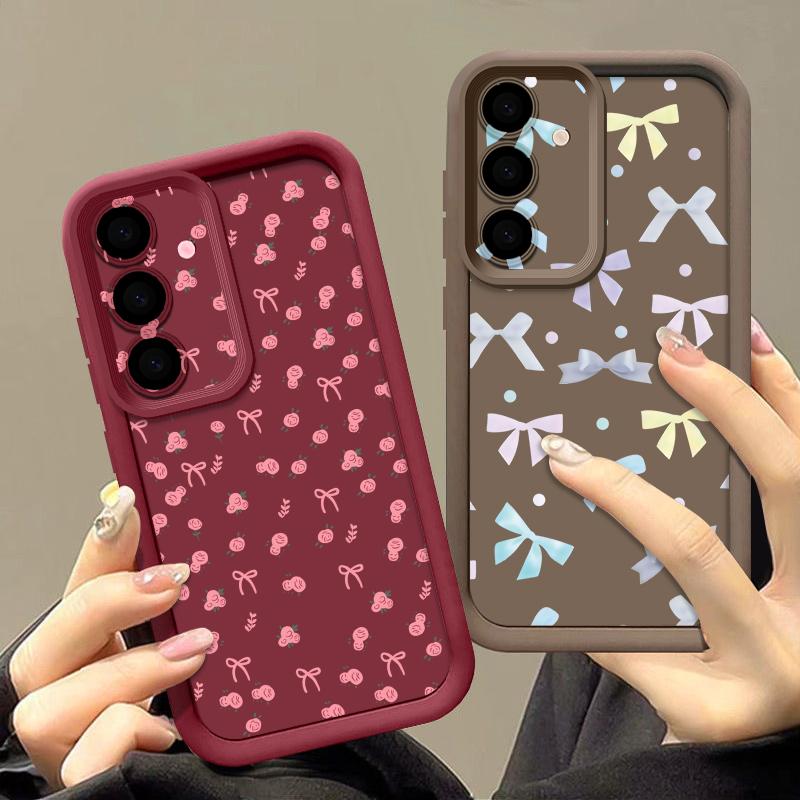 Шелковый чехол с принтом «Букноты» для Samsung A57 A37 A27 A17 S26 Ultra S25 FE A56 A36 A26 A16 A55 A35 A25 A15 A54 5G S21 S22 S23 S24 Plus Ударопрочный чехол