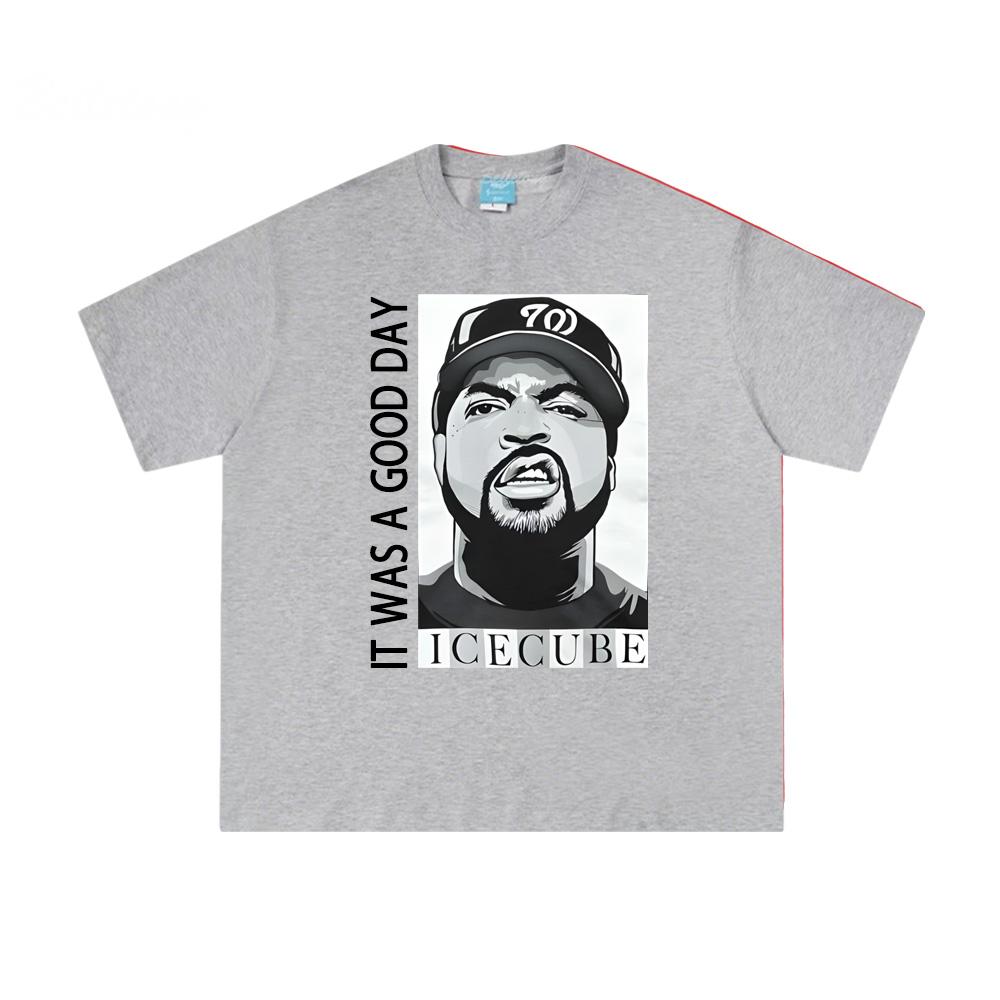 Футболка с кубиками льда Летняя Хип-хоп Футболка с коротким рукавом Корейская 100% Хлопок Футболка с круглым вырезом Одежда Американский Рэпер Женские/Мужские ТОПЫ