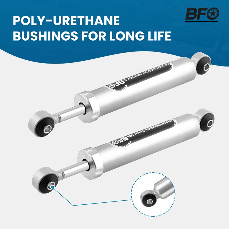 Dual Steering Stabilizer Damper Kit 2''-6'' LIFTs for Jeep Wrangler JK 2007-2017