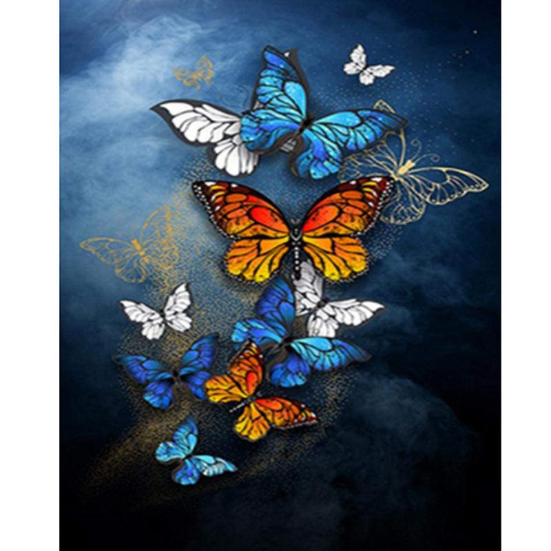 DIY Butterfly 5D Diamond Painting Full Round Drill Mosaic Animal Diamont Embroidery Cross Stitch Kits Resin Home Decor Art Gift