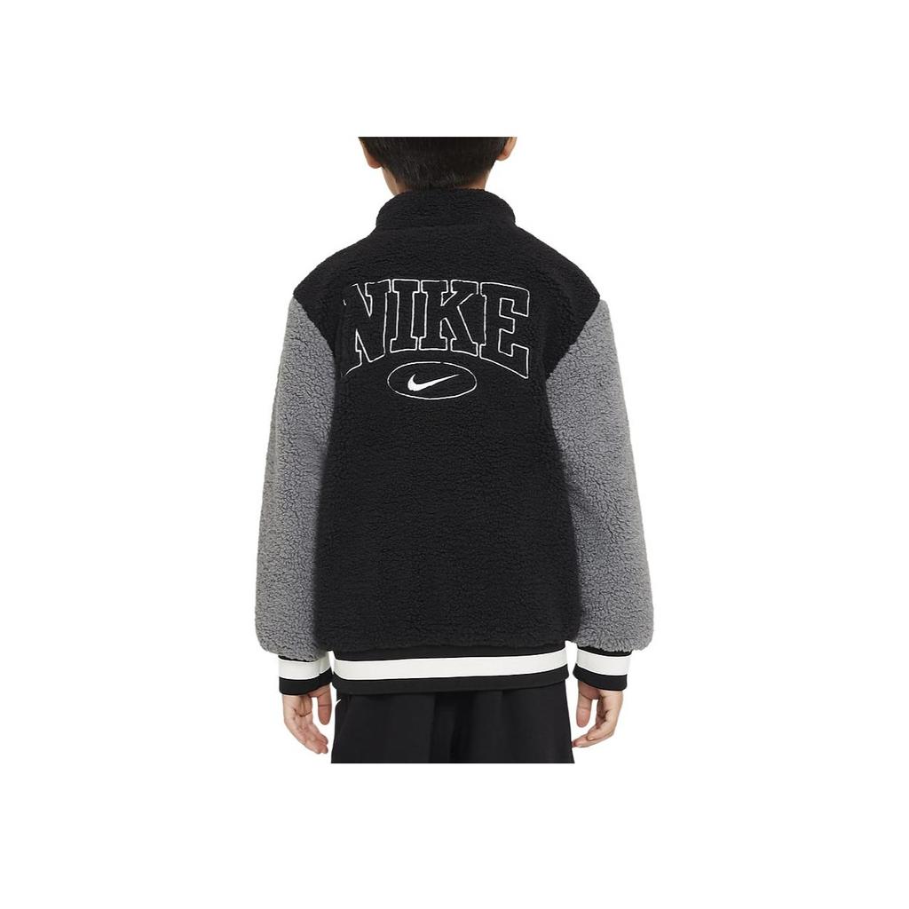 Nike Куртка со стойкой воротником Удобная Мягкая Детская куртка Черная HQ7432-010