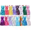 42 Item/Set Doll Accessories= Mix 8 Mini Dress + 10 Sandals Shoes + Lot 24 Pcs Accessories Playset Clothes for Barbie Doll