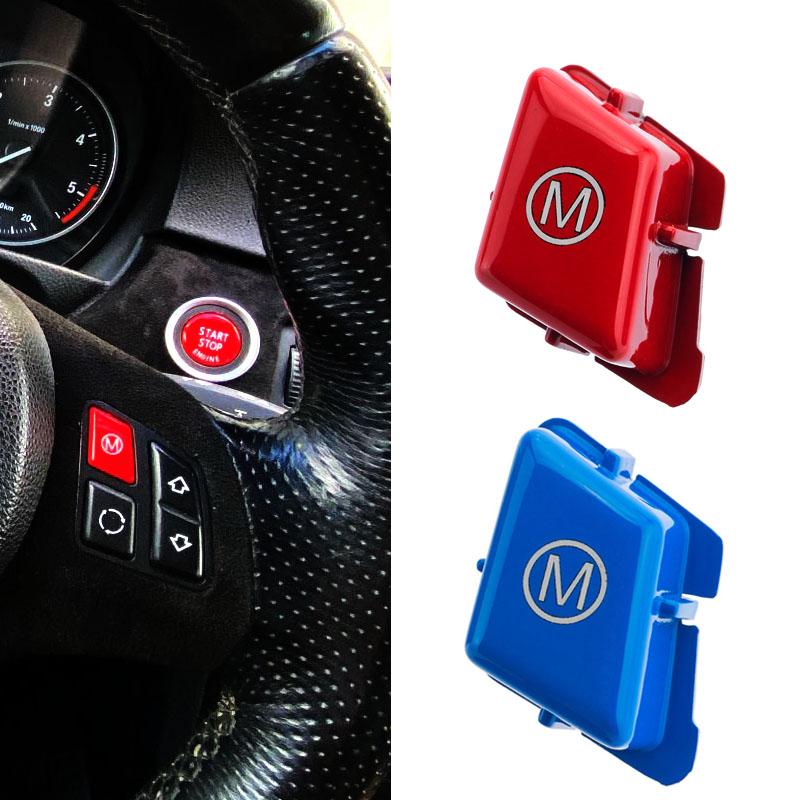 Автомобильный руль с буквенной кнопкой M для BMW 3 серии M3 E90 E92 E93 2007-2013, автоаксессуары, переключатель Peplacement