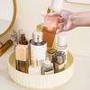 Cream Style Desktop Cosmetics Storage Box Rotatable Acrylic Dressing And Skincare Products Bathroom Washbasin Household Portable Storage Rack Ya411