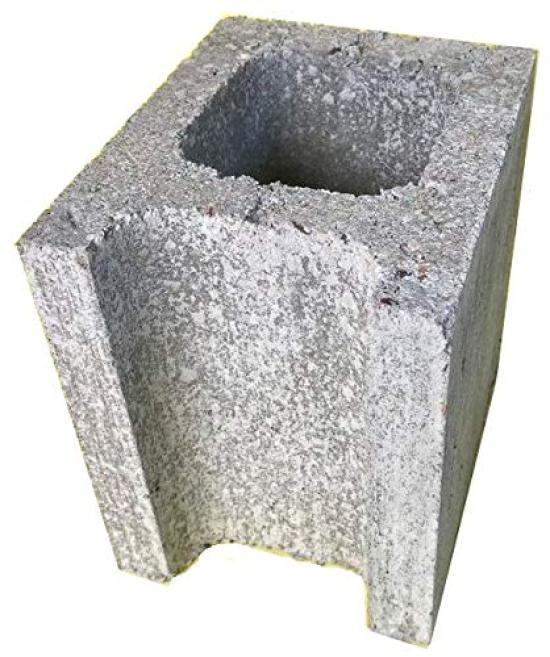 Sasaki Block Concrete Block 15cm Type Type C Half-Corner (2 pieces)