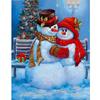 DIY Snowman 5D Diamond Painting Full Round Drill Christmas Gift Diamond Embroidery Rhinestones Pictures Crafts Kit Home Decor
