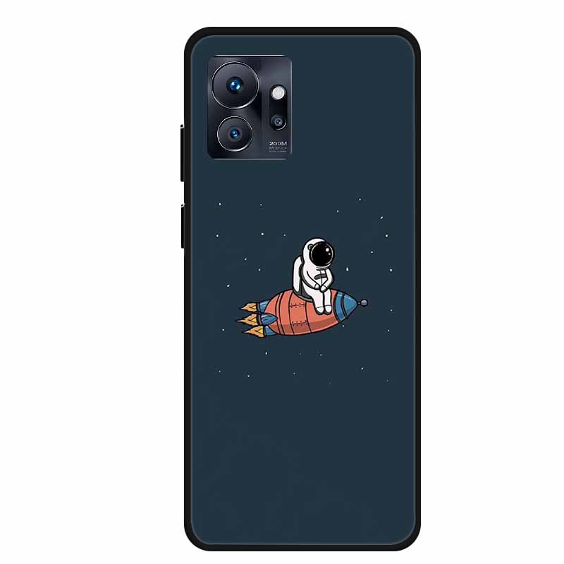 Для Infinix Zero 20 4G Чехол Астронавт Мягкий Силикон ТПУ Задняя Крышка Чехол для Телефона для Infinix Zero 30 5G Funda Черный Бампер Coque