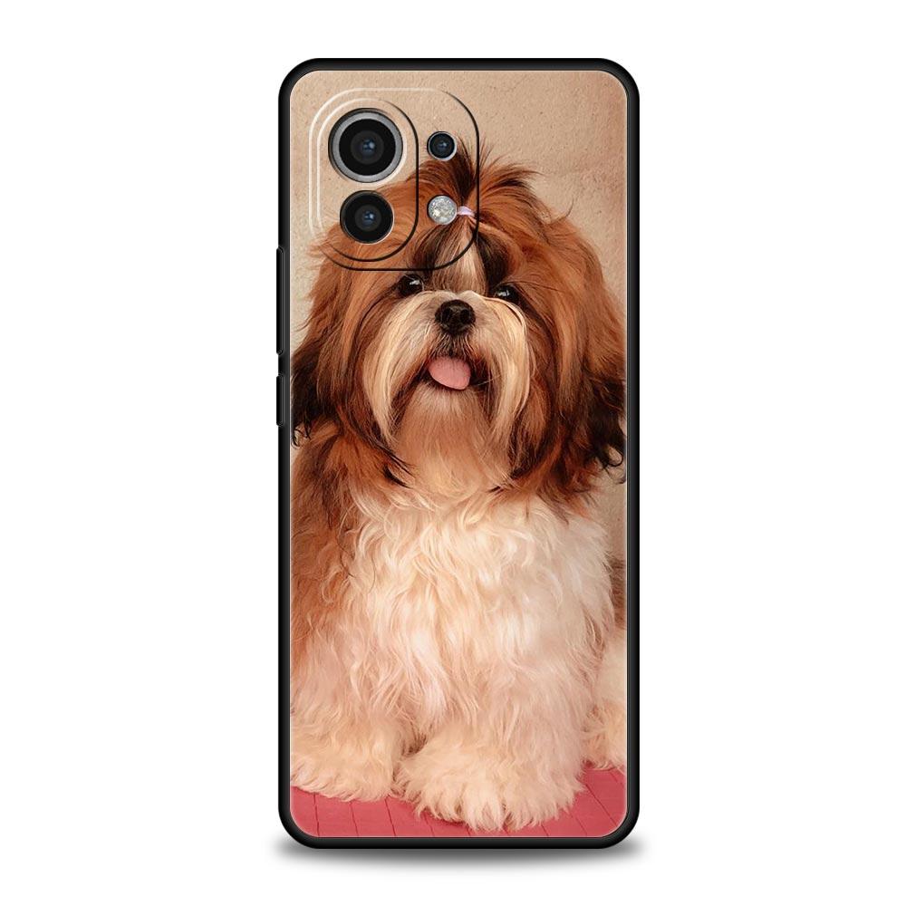 Чехол для телефона для Xiaomi Mi 15 14 13 12 11 Lite 14T 13T 12T 11T Pro Poco X7 X6 X5 X3 Pro F6 F5 F4 Обложка Картина Ши-тцу Милый
