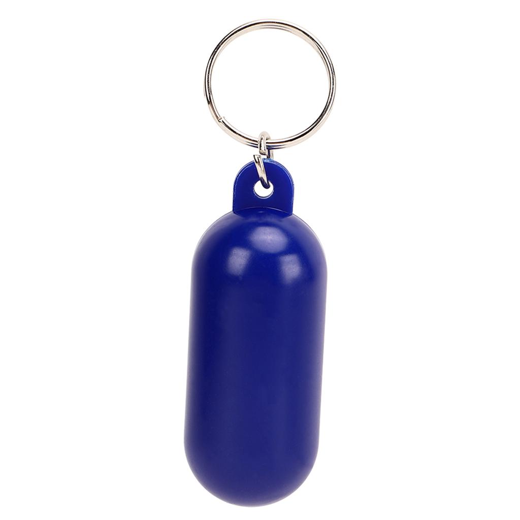 5Pcs Plastic Floating Keychain Pill Shape Float Key Ring for Boating Fishing Kayak Surfing Sailing