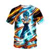 2026 Summer Dragon Ball Boys' T-shirt 3D Goku Printed Harajuku Men's Fashion Short Sleeve Casual Top