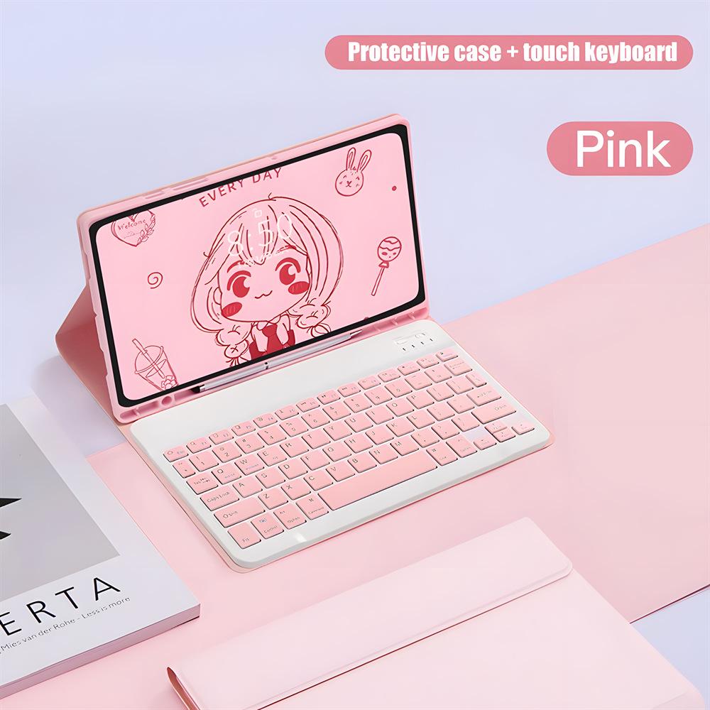Чехол для Lenovo Xiaoxin Pad 11 со слотом для стилуса и Bluetooth-клавиатурой для M11, Испанский.