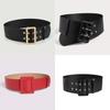 Womens Pu Material Belt With Circular Design For Daily Office And Party Looks