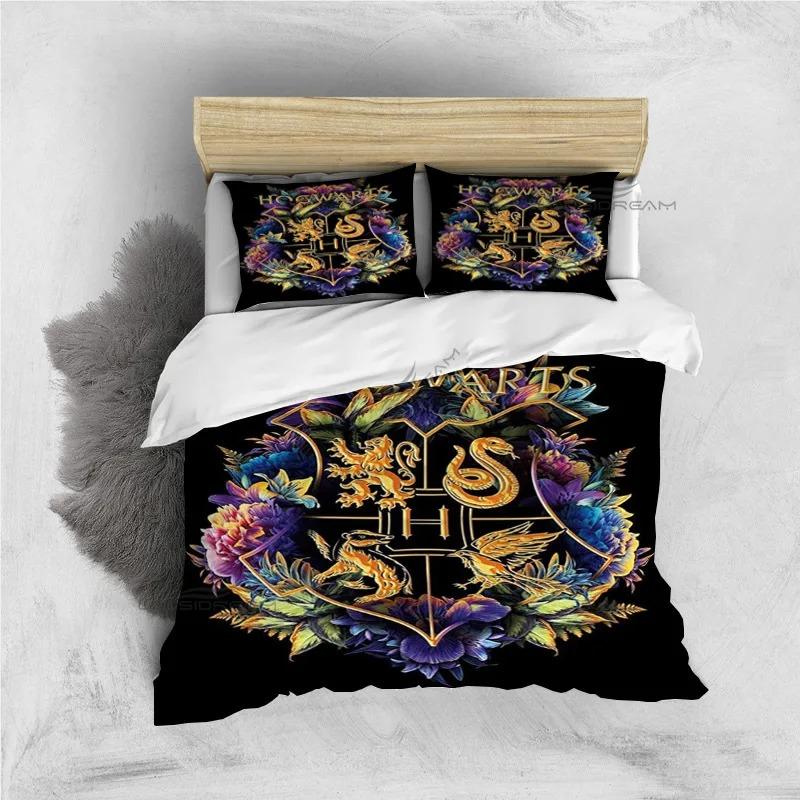 Classic Movie Elements Patterns Comforter Bedding CollectionDuvet Cover Bed Collection Quilt Cover PillowcaseKing Queen Size Bedding Collection