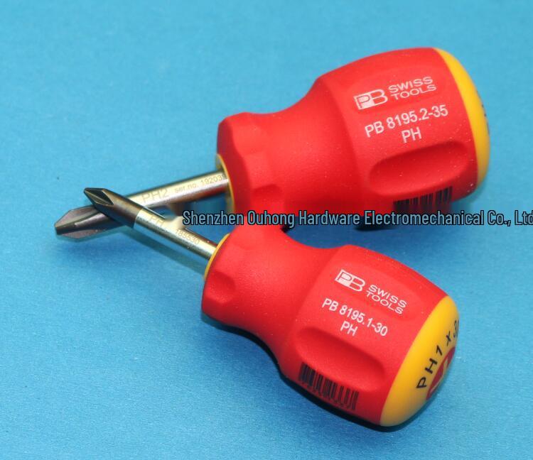 Швейцарская отвертка Phillips PB Tools серии 8195 PH1/2 с короткой ручкой