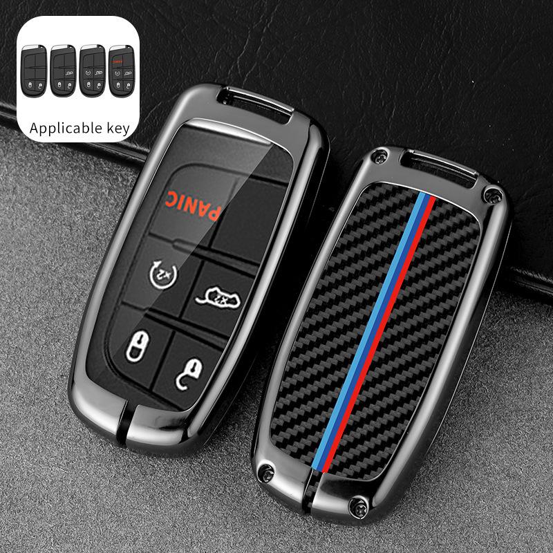 Чехол и накладка для ключа Jeep Compass, Cherokee, Grand Cherokee, Renegade, Commander