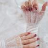 Элегантные перчатки с отделкой для фотоискусства ногтей Unguis Вентилируемый полиамид Гибкие аксессуары для свадеб и вечеринок