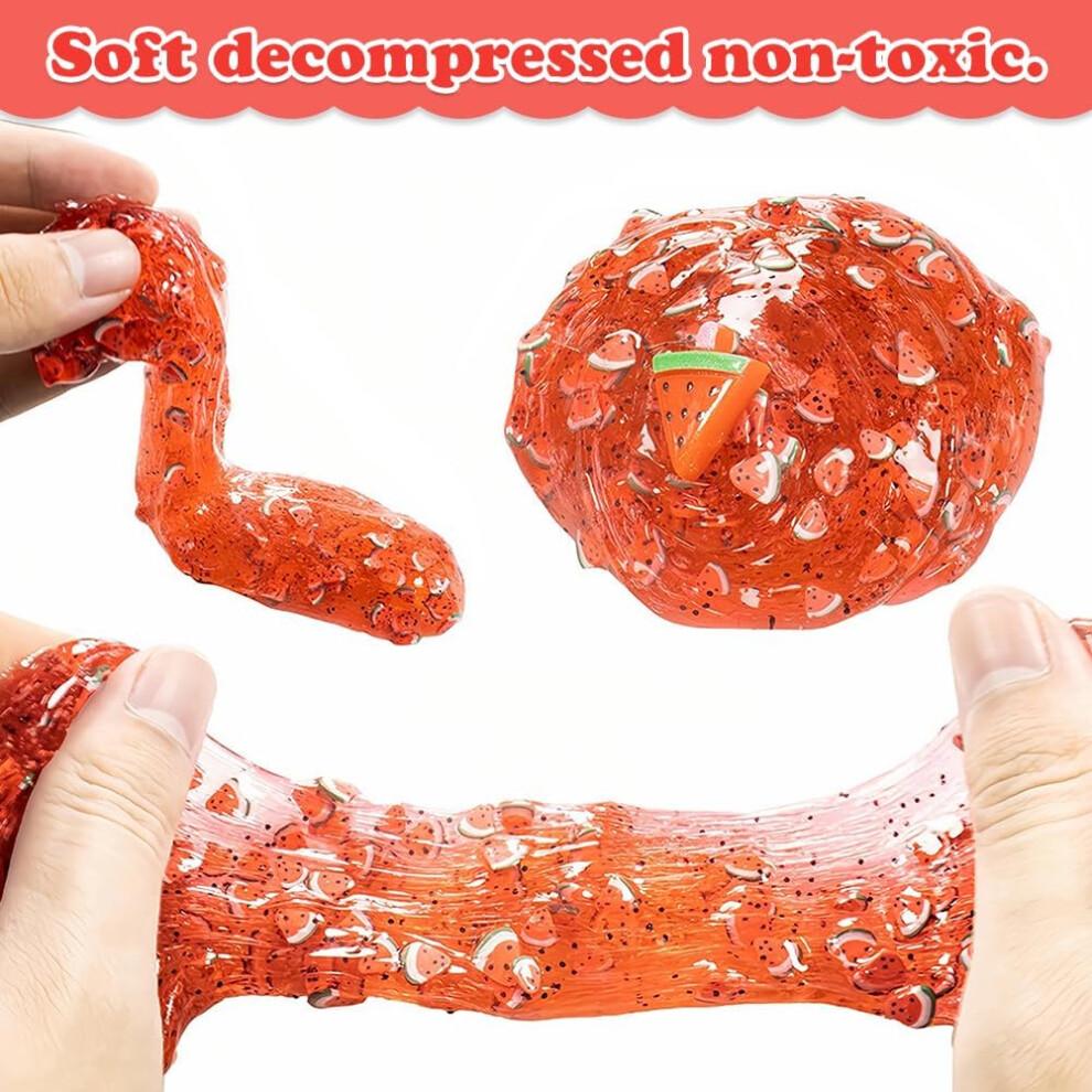 (Full 6pcs Set) Soft Non-Sticky Butter Slime Ice Cream Decorations 70ml Scented Toys DIY Cloud Slimes For Girls and Boys