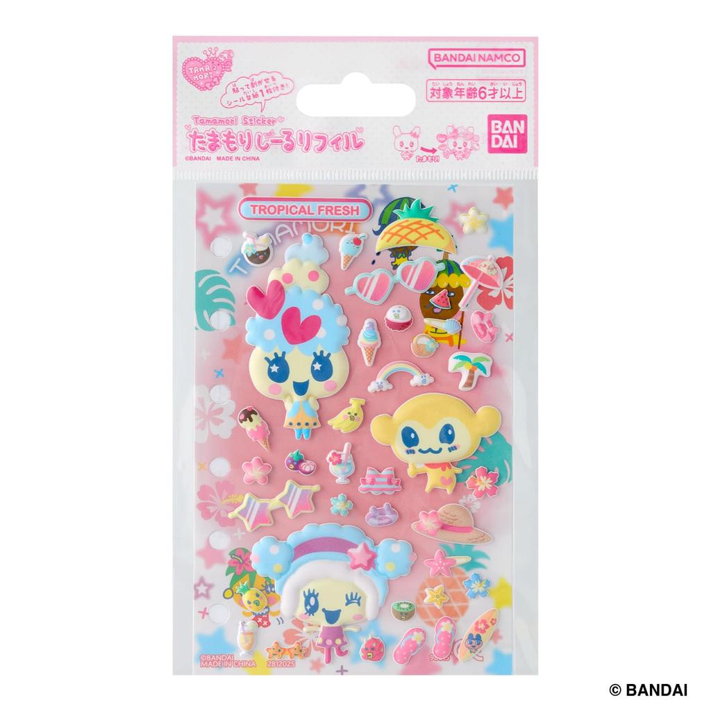 Bandai Tamagotchi Seal Refill Tropical Fresh Set Target Age 6 and Up