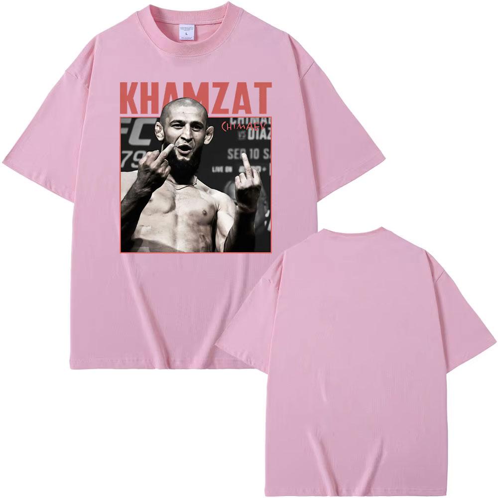Khamzat Chimaev Violence Aesthetic Graphic T-shirts for Women Fashion Vintage Short Sleeve T Shirt Casual Cotton Tshirt