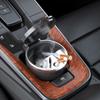Compact Car Ashtray with Li Odor Resistant Cigarettes Holder Vehicle Cupholder Portable Ashtray ABS for Car Cup Holder