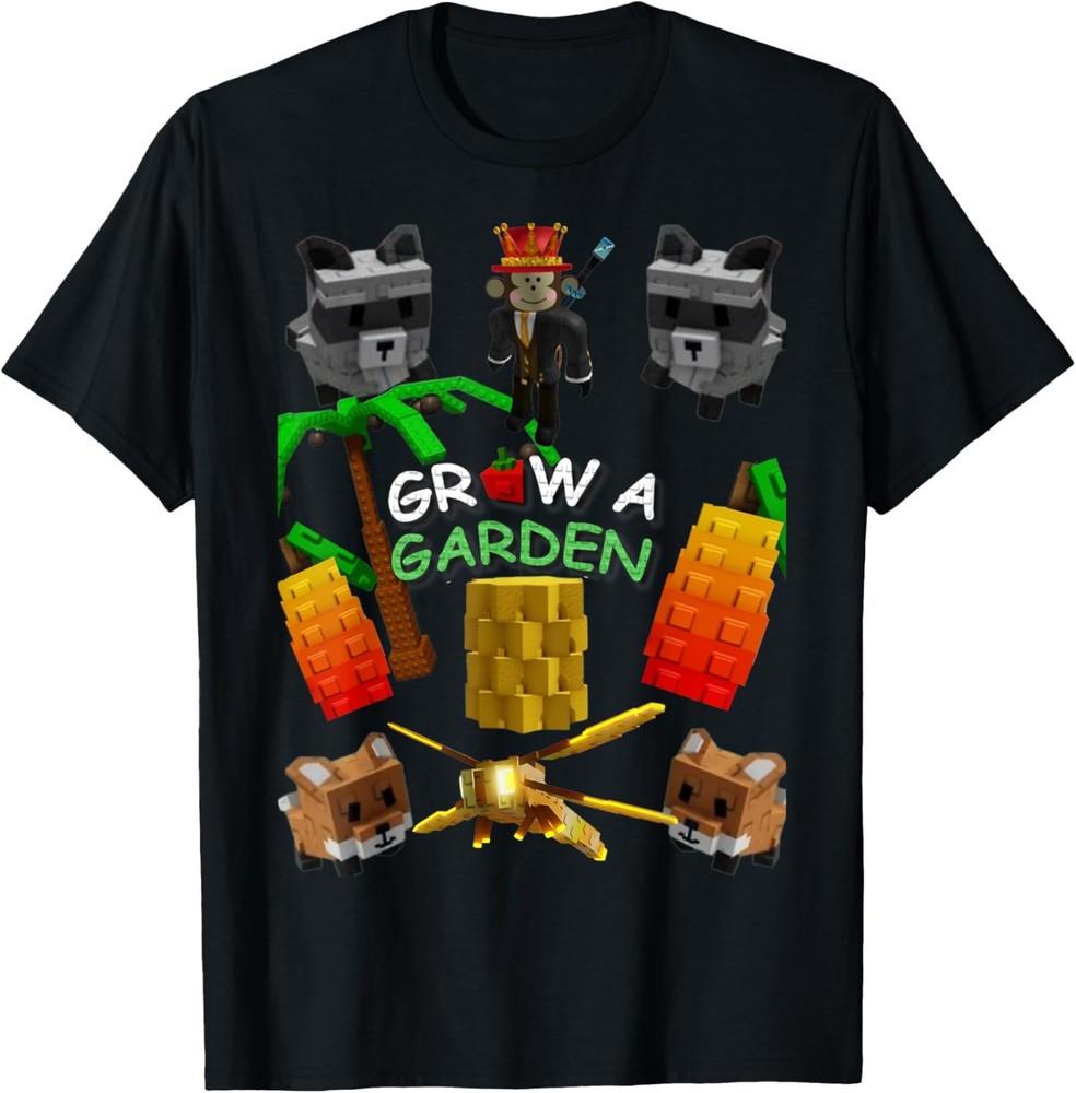 Игра Grow a Garden Мерч Крутой и Милый Дизайн Унисекс Футболка Унисекс Футболка