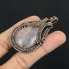 Rose Quartz Jewelry, 999 Copper Wire Wrapped Pendant Handmade Gemstone Jewelry, Gifts For Wife Brand New Pendant