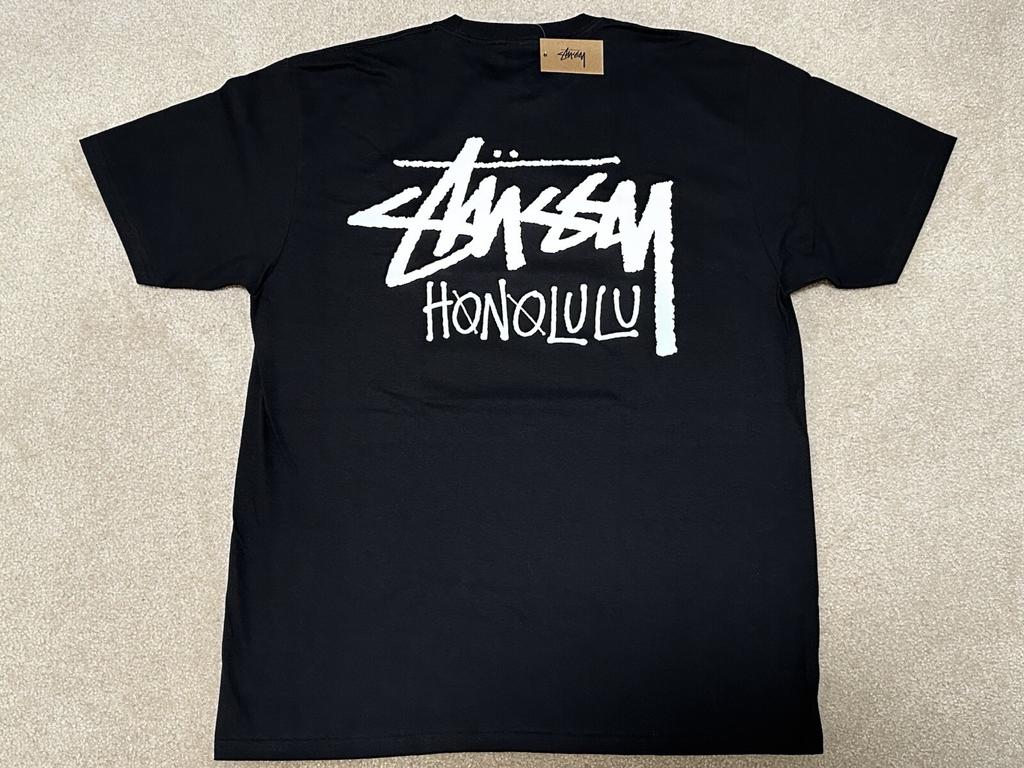 STUSSY HONOLULU ФУТБОЛКА ЧЕРНАЯ РАЗМЕР L *АБСОЛЮТНО НОВАЯ!* Футболка Unisex
