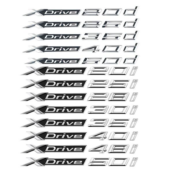 Для X5 X6 X3 X4 X1 Автомобиль Задний Багажник Эмблема Буква Смещение Боковой Значок Наклейка на Крыло