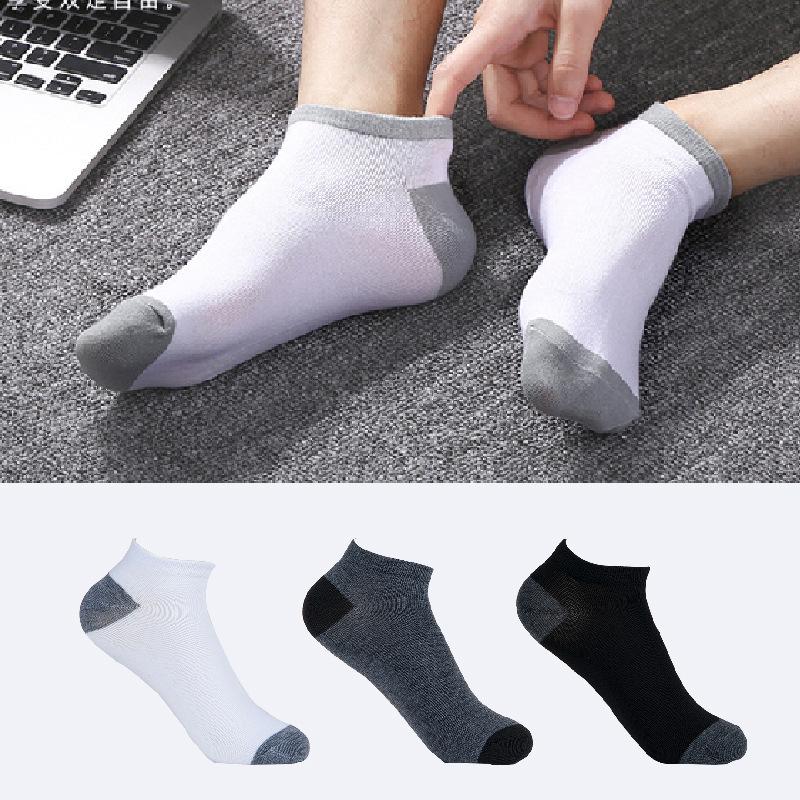 10Pair Men Sport Socks Summer Autumn Breathable Fashion Non-slip Invisible Cotton Socks Male Ankle Sock High Quality Size 38-45