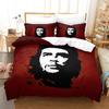Vintage Ernesto Che Guevara Minimal Art HD 3 Piece Bedding Set Microfiber Duvet Cover + 2 Pillowcases History Lovers Home Gift