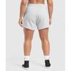 Gymshark Lifting Essentials Graphic Brushed 4  Shorts Light Grey Core Marl B3c5h Gbcn
