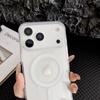 Прозрачный Жесткий Чехол Для Телефона Для iPhone 17 Air 16 15 Pro Max 14 Plus 13 12 Mini 11 16e Magsafe Магнитная Беспроводная Зарядка Funda