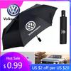 2026 Hot For Volkswagen VW Car Logo 12 Bone Automatic Umbrella UV Resistant Sunshade For VW GTI Polo Golf  Passat Scirocco Jetta