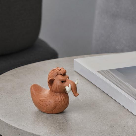 Фигурка мамонта-утки Yousheng, 3D-печатное украшение-утка, Забавная статуэтка мамонта-утки, Новинка, Настольное украшение для дома, стола