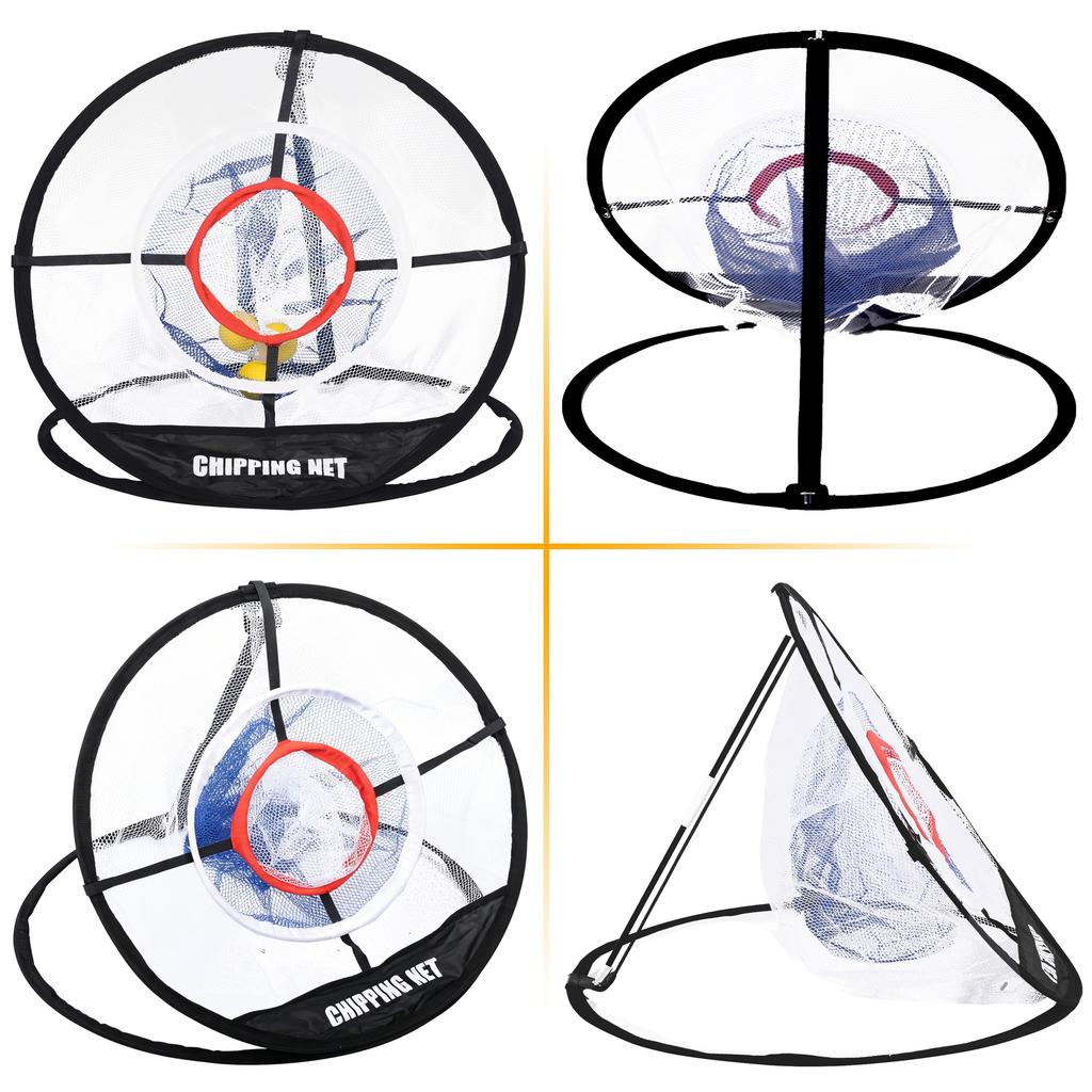 Golf Chipping Net Pop Up Practice Net for Backyard Indoor Training Aid with 6 Soft Balls Portable Golf Accessories 5