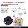 Waterproof Micro Tactile Switch, 4-Pin, 6x6mm, SMD/Through-Hole, Side Press, Self-Locking