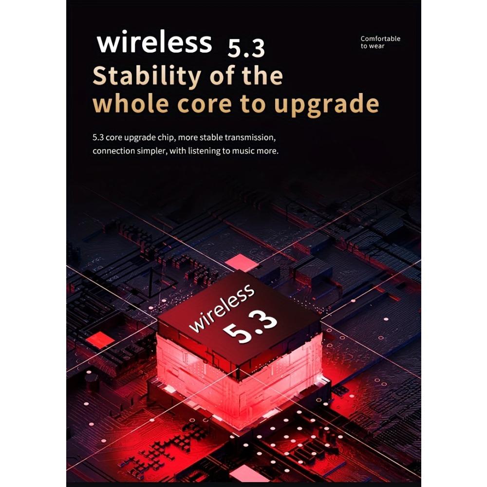 Wireless Headset with Mirrored Digital Display, High Fidelity Sound Quality, High Power, Emergency Charging Function, High Definition Voice Touch