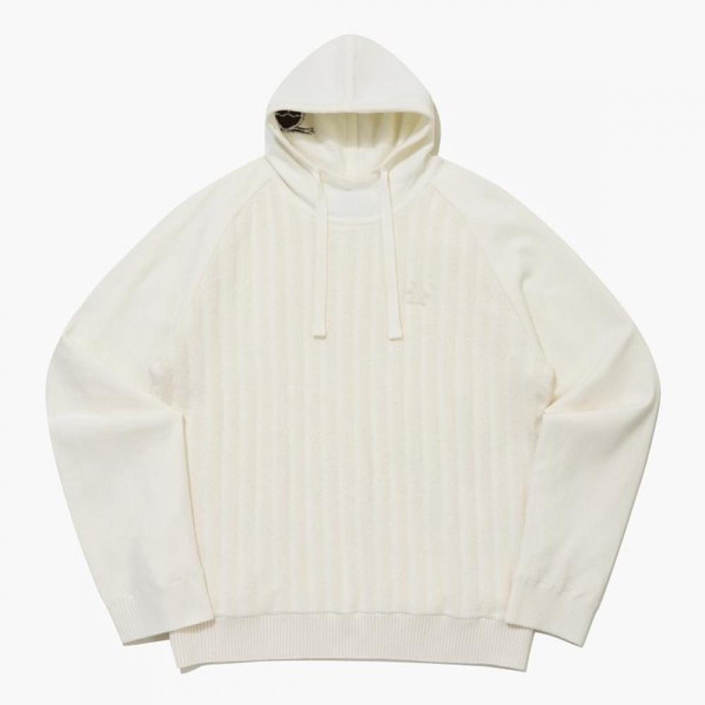 MunSingwear Women S Windproof Boucle Hood Sweater Ivory mr422pSwo2