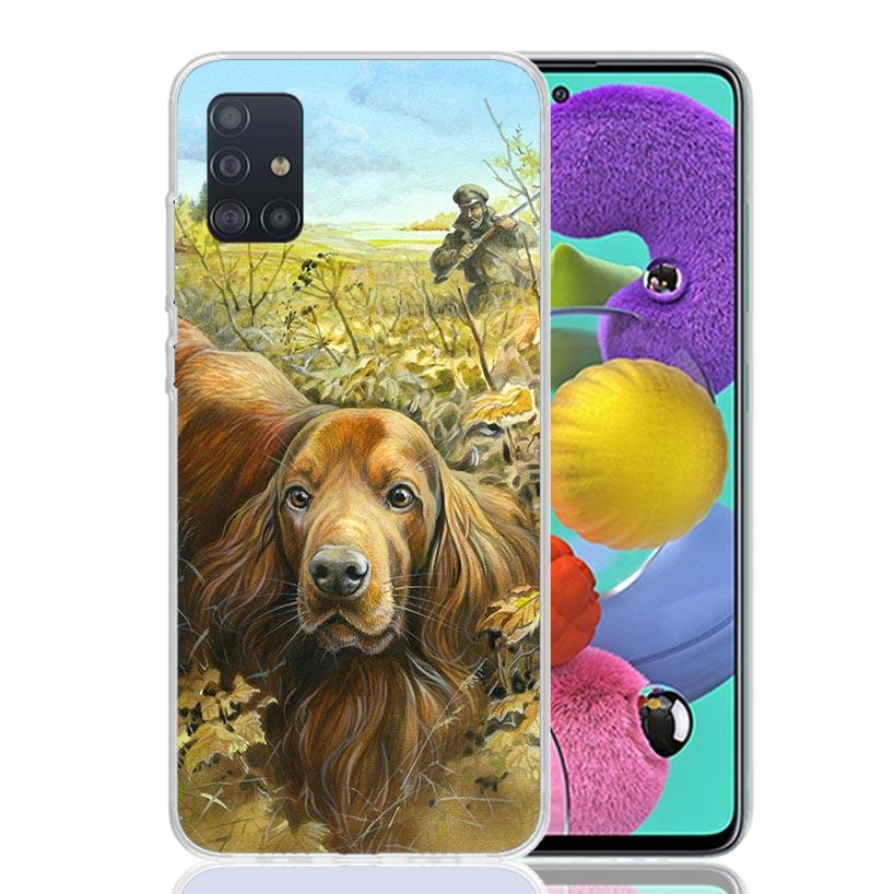 Hunter Dog Hunting Phone Case for Samsung Galaxy A52 A51 A50S A12 A22 A32 A72 A10S A30S A31 A71 Note 20 Ultra 10 Plus S10 Galaxy